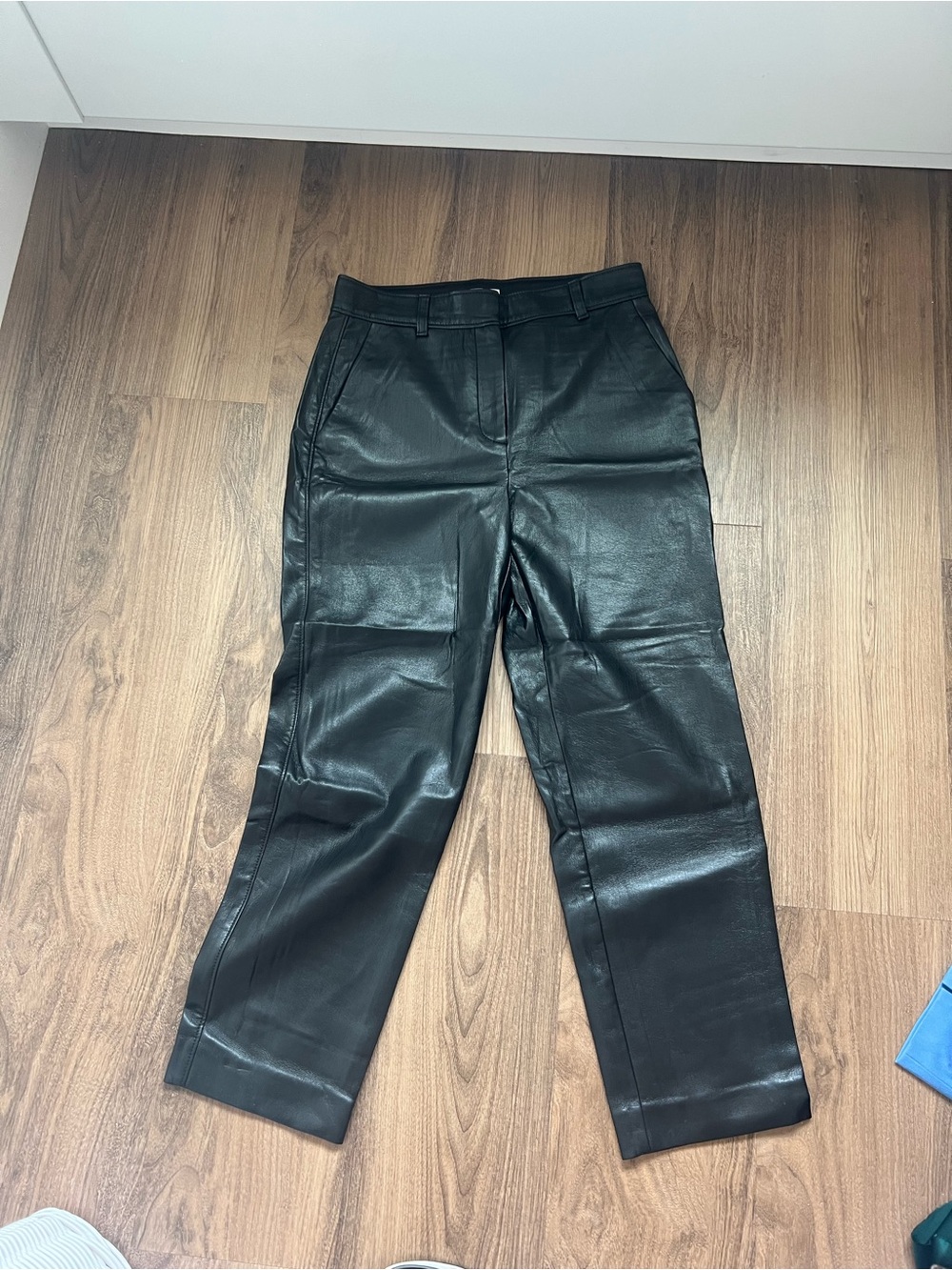 Babaton Black Faux Leather Pants